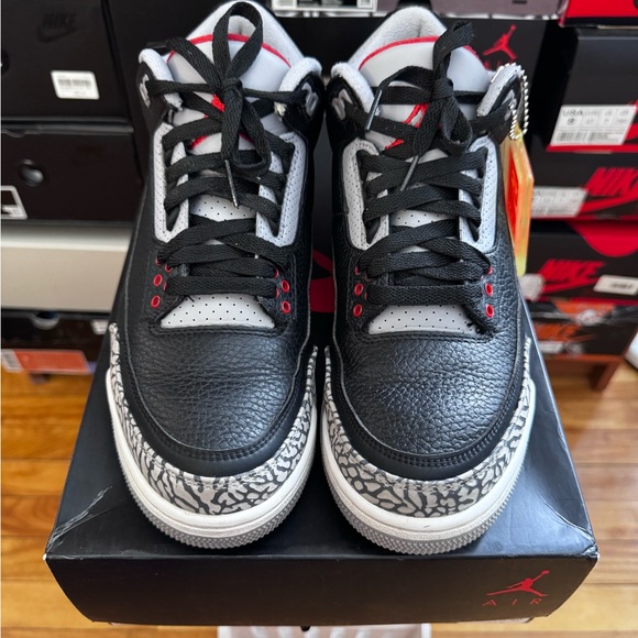 Size 8 - Jordan 3 Black Cement (2018) - Picture 8 of 9